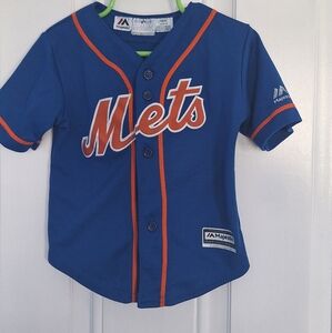 Majestic Blue and Orange Mets Jersey